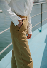 Pantalones de arrecifes de patrones de alta costura