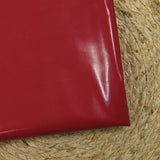 Simili cuir effet vinyle envers prince-de-galles rouge framboise