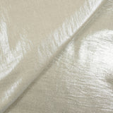 Twill de polyester lamé argent fond sable