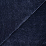 Velours chenille double face chiné bleu