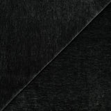 Velours chenille double face chiné noir