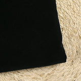 Velours de coton ras noir charbon
