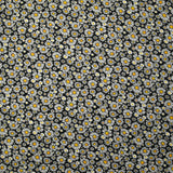 Viscose imprimée petites fleurs des champs fond noir