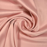 Crêpe satin polyester rose blush