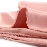 Crêpe satin polyester rose blush