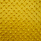 Polaire minky relief jaune moutarde