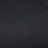 Crepe de satén de poliéster negro