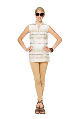 Patrón N ° 6809: Blusa, T -Collar Túnica