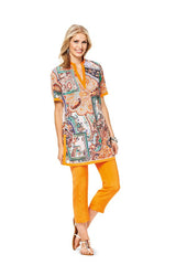 Patrón N ° 6809: Blusa, T -Collar Túnica