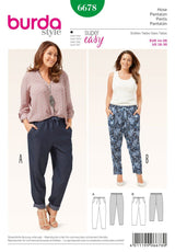 Patrón N ° 6678 Burda: pantalones casuales