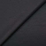 Crepe de satén de poliéster negro