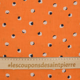 Viscose lisiado esfericidad impresa de fondo naranja