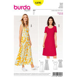 Patron Burda n°6496 : Robe cache-coeur