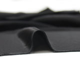 Crepe de satén de poliéster negro