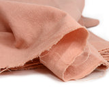 100% washed linen pink flesh
