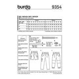 Burda Boss N ° 9354: pantalones para niños