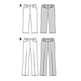 Burda boss n ° 6432: flared pants