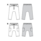 Burda Boss N ° 9342: pantalones deslizantes para niños