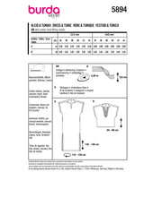 Burda Boss N ° 5894: Vestido y túnica
