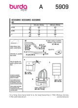 Burda boss n ° 5909: accessories