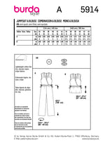 Burda Boss N ° 5914: combinación y blusa