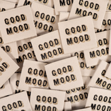 Étiquettes tissées "Good Mood " x 5