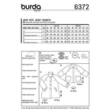 Burda boss n ° 6372: Raglan jacket