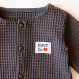 Étiquettes tissées "Haut les Coeurs " x 5