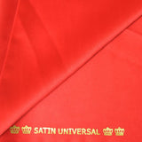 Mat satin fabric touch red silk
