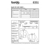 Patron Burda 6351 - Veste et blouson zipée Homme