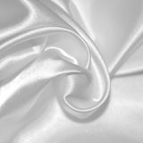 United White Polyéster Satin