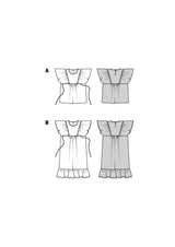 Patron Burda Enfant n°9244 : Blouse & Robe