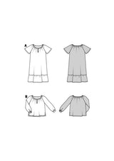 Burda Children's Boss N ° 9247: Vestido y blusa