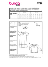 Burda Children's Boss N ° 9247: Vestido y blusa
