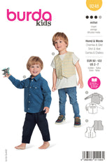 Burda children's boss n ° 9248: shirt & vest