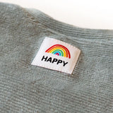 Étiquettes tissées "Happy " x 5