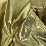 Poliéster lamé chapado en oro