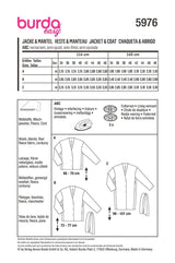 Burda Boss N ° 5976: abrigo y chaqueta