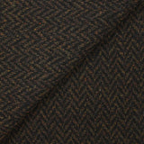 100% Laine chevrons orange et vert fond noir