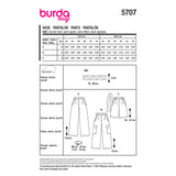Burda boss n ° 5707: pants