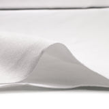 White tubular ribbed cuffs per meter