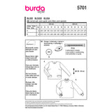 Burda boss n ° 5701: Blouse
