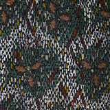 Maille polyester imprimée losange à pois lurex