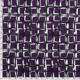 Viscose crêpe impresión cuentos violeta antecedentes