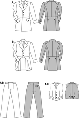 Patron n ° 2767: costume costume of the years 1848