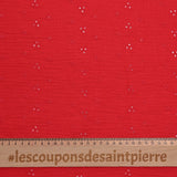 Double openwork embroidered gauze lolita red