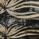 Tulle Sequin Flame Gold and Black