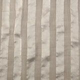 Mousseline de soie crinkle à bandes satin 23mm ivoire