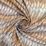 Voile de polycoton vibrations multicolore