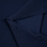 Polo de punto de algodón con reverso de punto azul noche